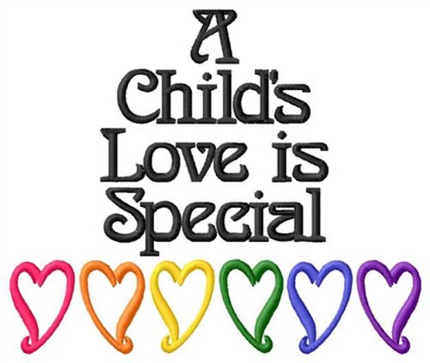 Picture of Childs Love Machine Embroidery Design