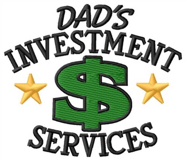 Picture of Dads Investment Machine Embroidery Design