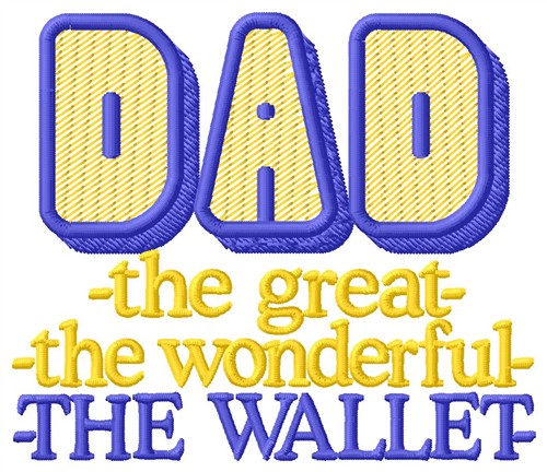 The Wallet Machine Embroidery Design