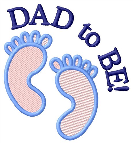 Dad To Be Machine Embroidery Design