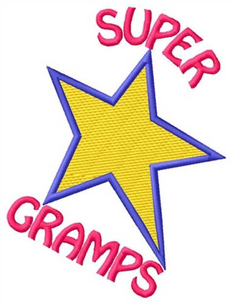 Picture of Super Gramps Machine Embroidery Design