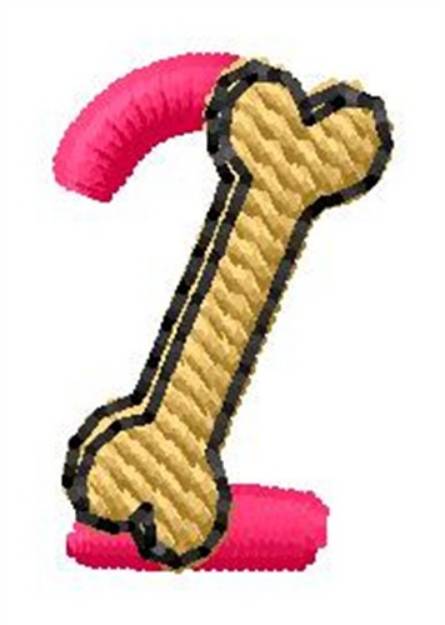 Picture of Bone Number 2 Machine Embroidery Design