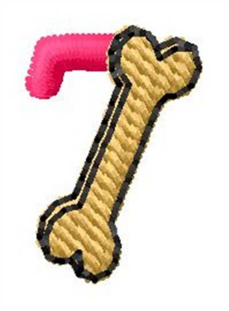 Picture of Bone Number 7 Machine Embroidery Design