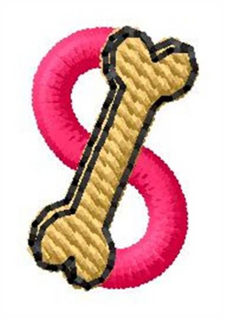 Picture of Bone Number 8 Machine Embroidery Design