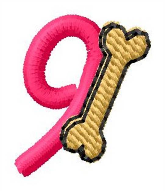 Picture of Bone Number 9 Machine Embroidery Design