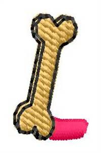 Picture of Bone Letter L Machine Embroidery Design