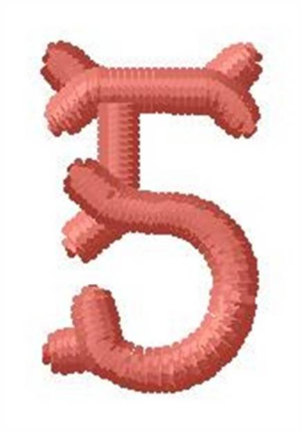 Picture of Bone Number 5 Machine Embroidery Design