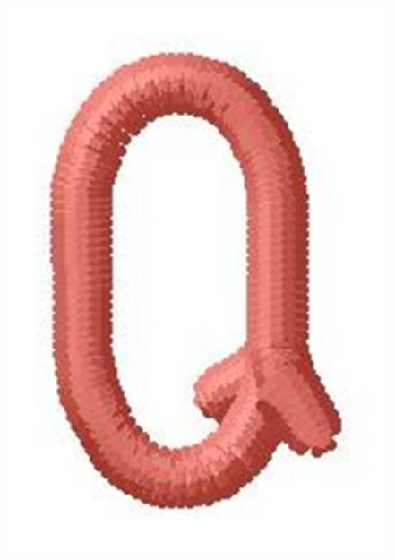 Picture of Bone Letter O Machine Embroidery Design