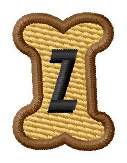 Picture of Doggie Letter Z Machine Embroidery Design