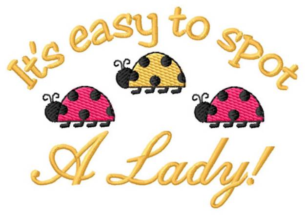 Picture of Spot A Lady Machine Embroidery Design