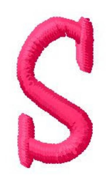 Picture of Simple Font S Machine Embroidery Design