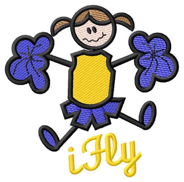 Picture of I Fly Machine Embroidery Design