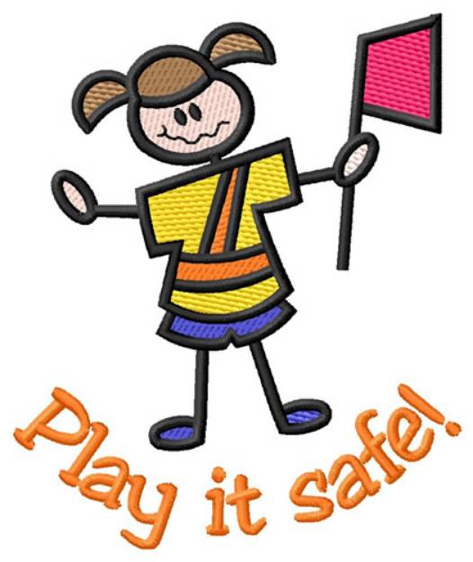 Picture of Play It Safe Machine Embroidery Design