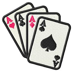 Picture of Four Aces Machine Embroidery Design