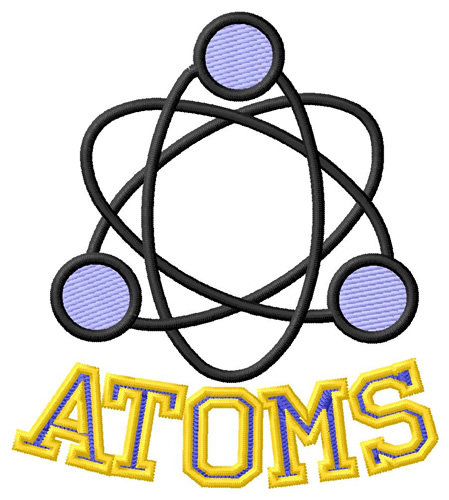 Atoms Machine Embroidery Design