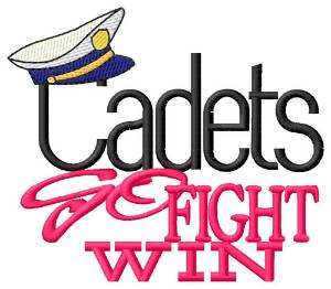 Picture of Cadets Go Fight Win Machine Embroidery Design