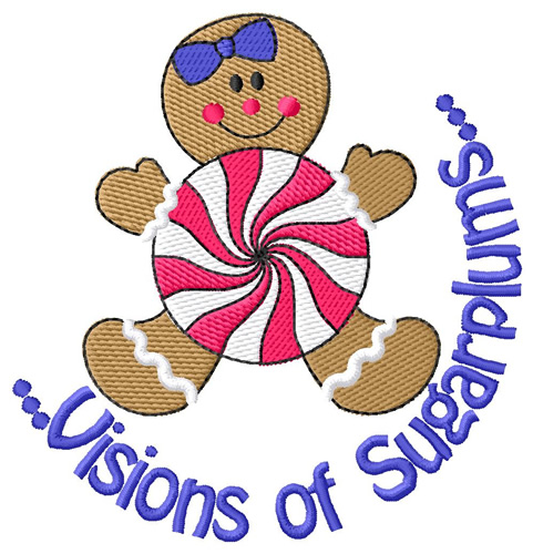 Visions of Sugarplums Machine Embroidery Design