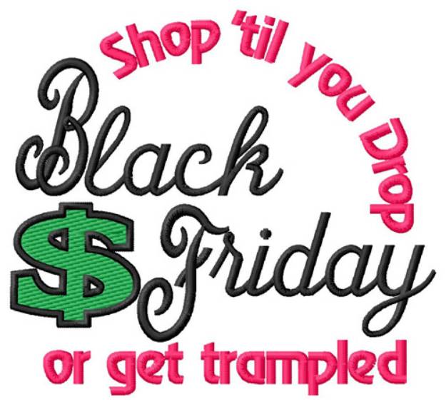 Picture of Black Friday Machine Embroidery Design