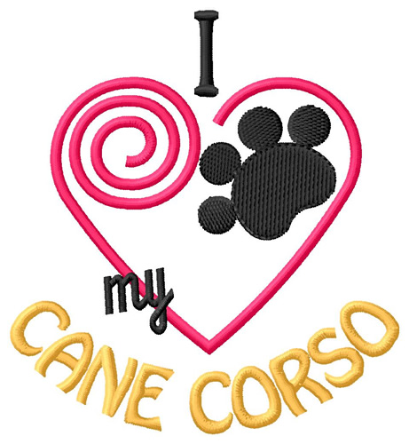 Cane Corso Machine Embroidery Design