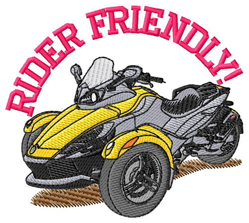 Rider Friendly Machine Embroidery Design