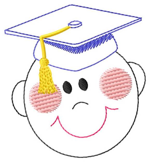 Picture of Boy Graduate Machine Embroidery Design