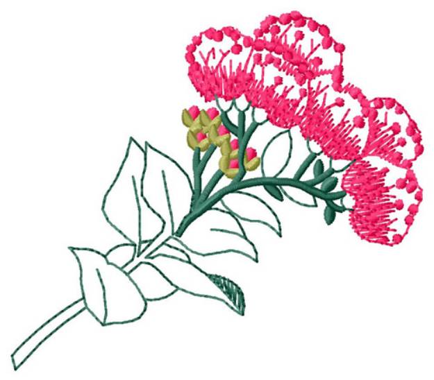 Picture of Ohia Lehua Machine Embroidery Design