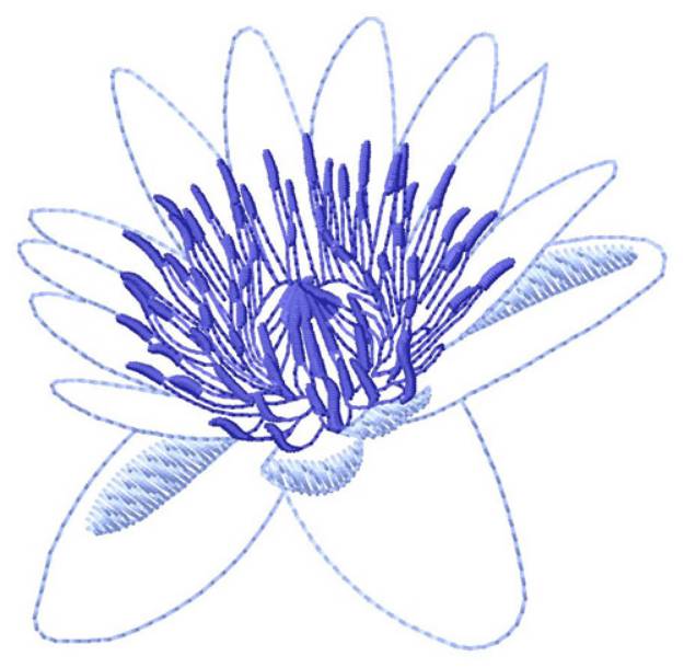 Picture of Water Lily Machine Embroidery Design