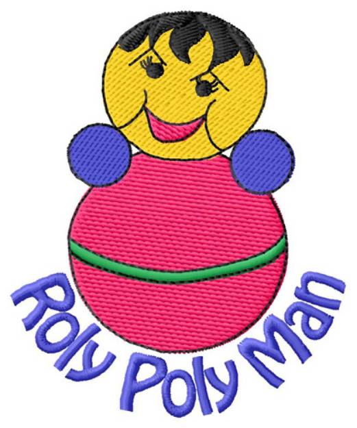 Picture of Roly Poly Man Machine Embroidery Design