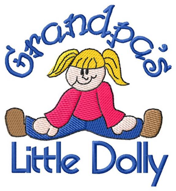 Picture of Grandpas Litttle Dolly Machine Embroidery Design