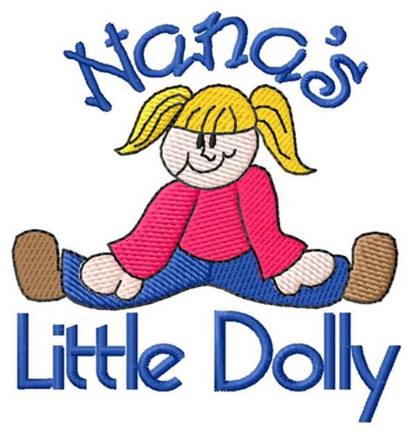 Picture of Nanas Little Dolly Machine Embroidery Design