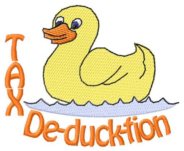 Picture of De-duck-tion Machine Embroidery Design