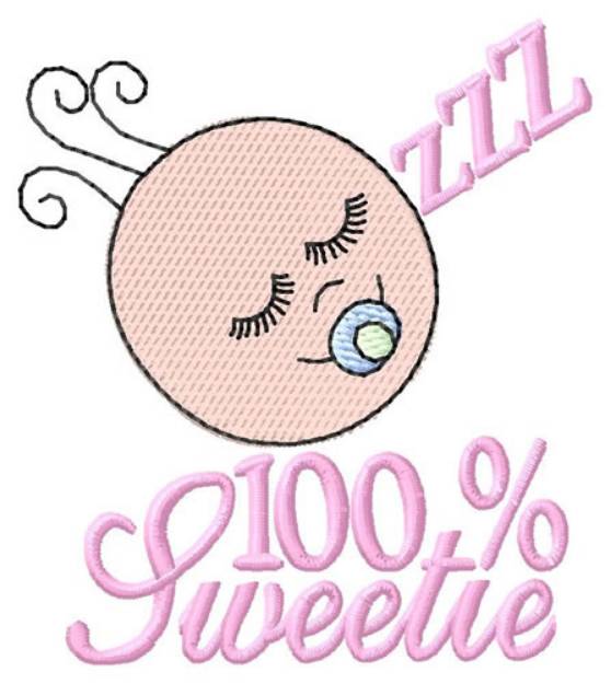 Picture of 100% Sweetie Machine Embroidery Design