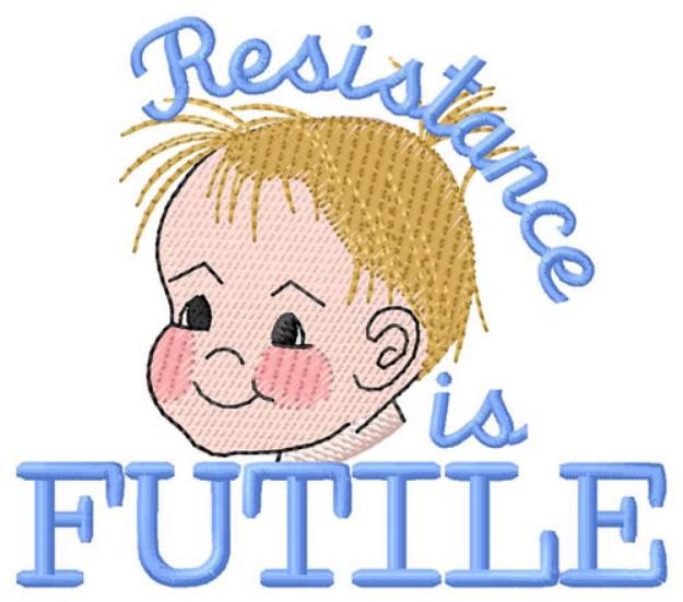 Picture of Resistance Is Futile Machine Embroidery Design