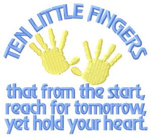 Picture of Ten Little Fingers Machine Embroidery Design