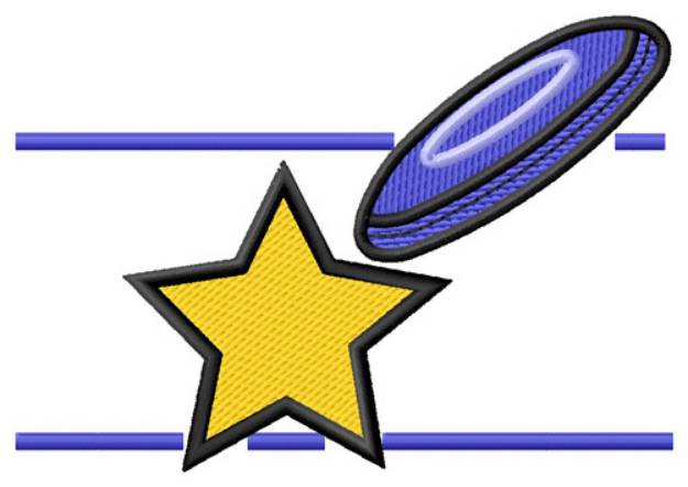 Picture of Star And Disc Machine Embroidery Design