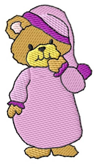 Picture of Bedtime Bear Machine Embroidery Design