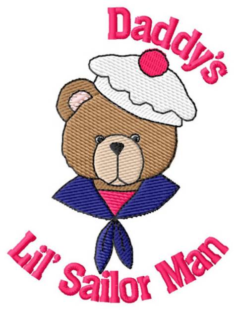 Picture of Daddys Lil Sailor Machine Embroidery Design