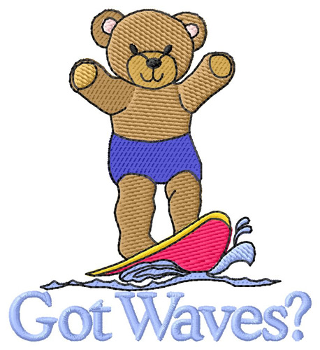Got Waves? Machine Embroidery Design