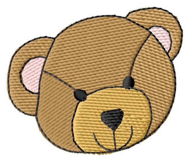 Picture of Bear Face Machine Embroidery Design