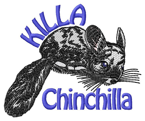 Killa Chinchilla Machine Embroidery Design