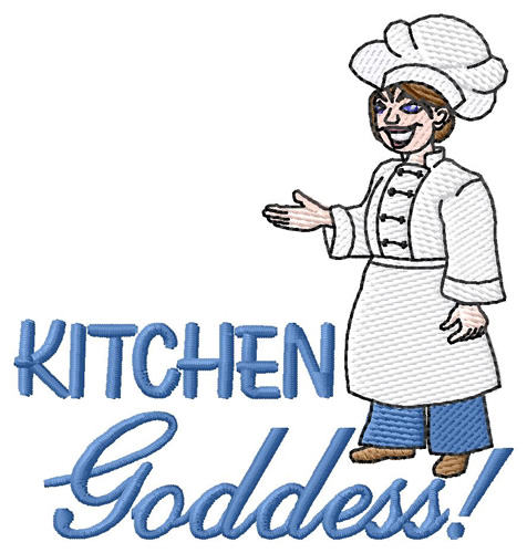 Kitchen Goddess Machine Embroidery Design