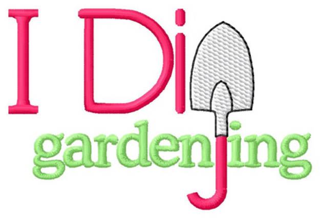 Picture of Gardening Machine Embroidery Design