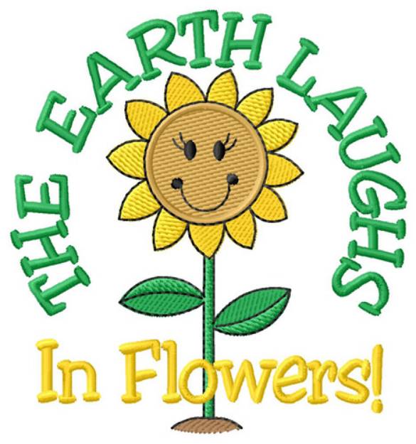 Picture of Earth Laughs Flowers Machine Embroidery Design