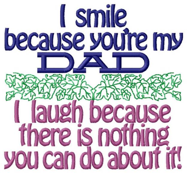 Picture of Dad Machine Embroidery Design