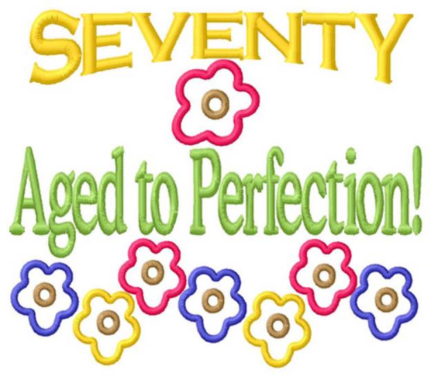 Picture of Seventy Machine Embroidery Design