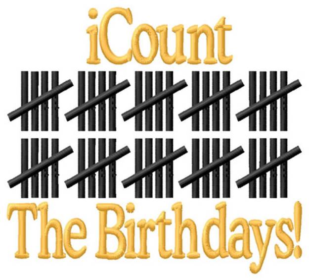 Picture of I Count Machine Embroidery Design