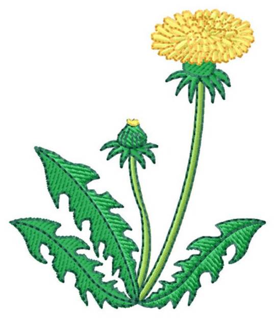 Picture of Dandelion Machine Embroidery Design