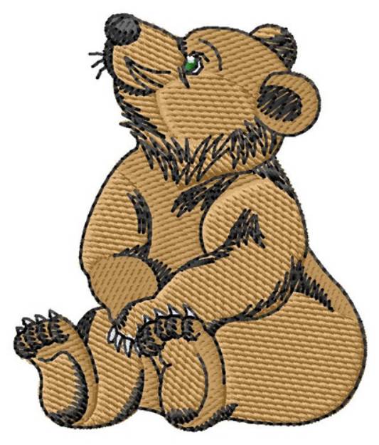 Picture of Bear Cub Machine Embroidery Design