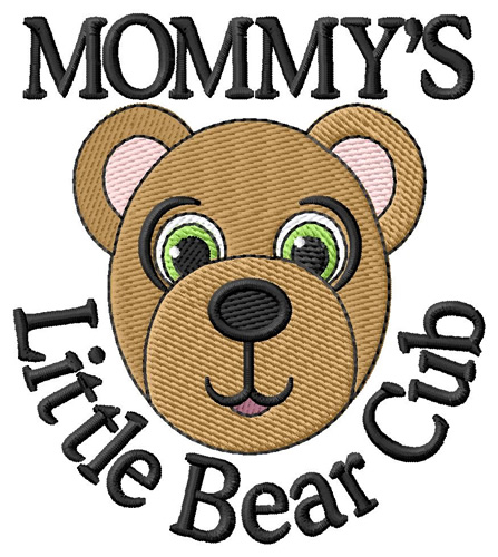 Mommys Little Cub Machine Embroidery Design