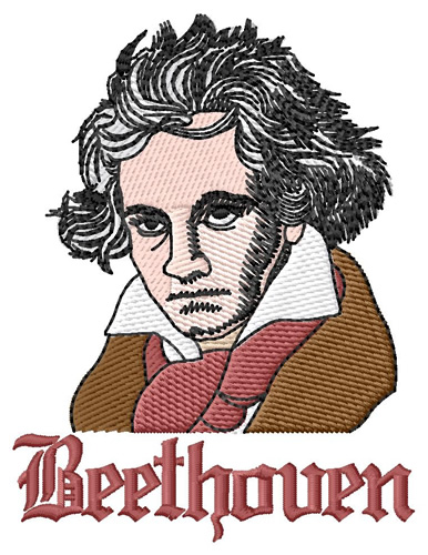 Beethoven Machine Embroidery Design